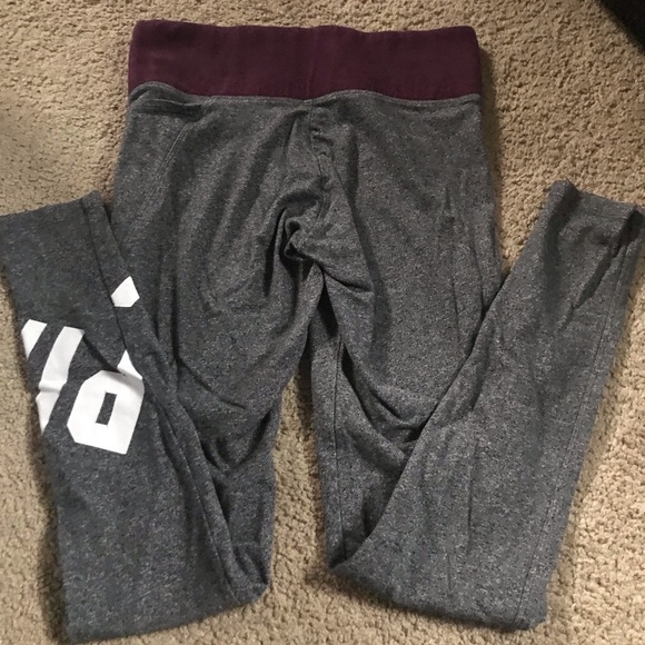 Pink Victoria’s Secret Dark Gray/Purple Yoga Pants - Picture 4 of 7